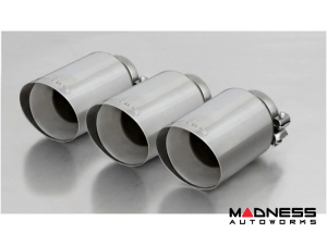 Honda Civic Performance Exhaust - Remus - 102mm Angled Stamped - Chrome - 2023+